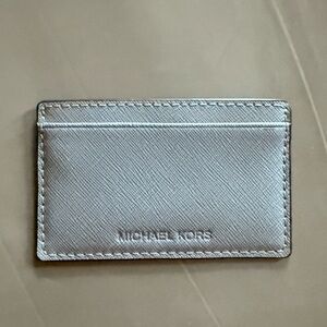 Michael Kors Card holder in Silver color